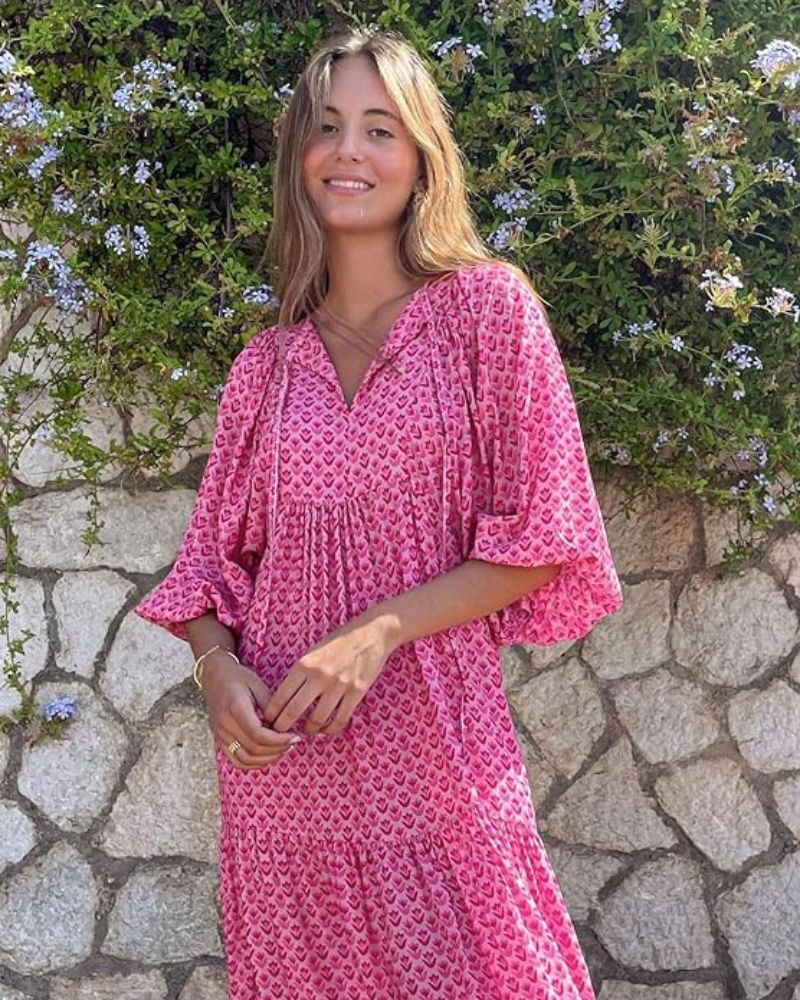 Sandy - lange comfortabele en trendy jurk
