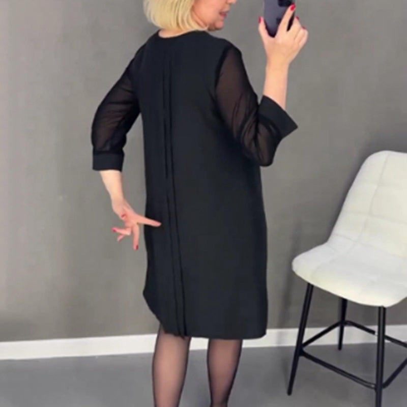 Lumina - Elegante Jurk met Ronde Hals